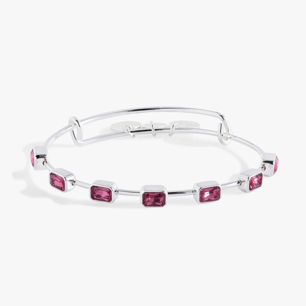 October Birthstone Emerald Cut Bangle - Willow & Luna