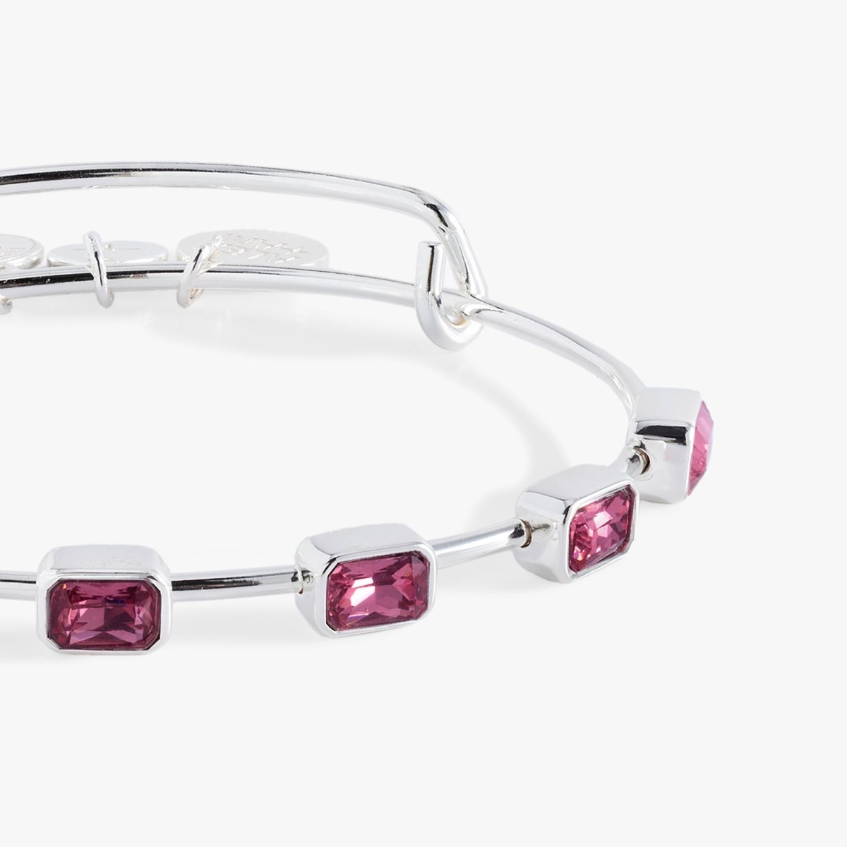October Birthstone Emerald Cut Bangle - Willow & Luna