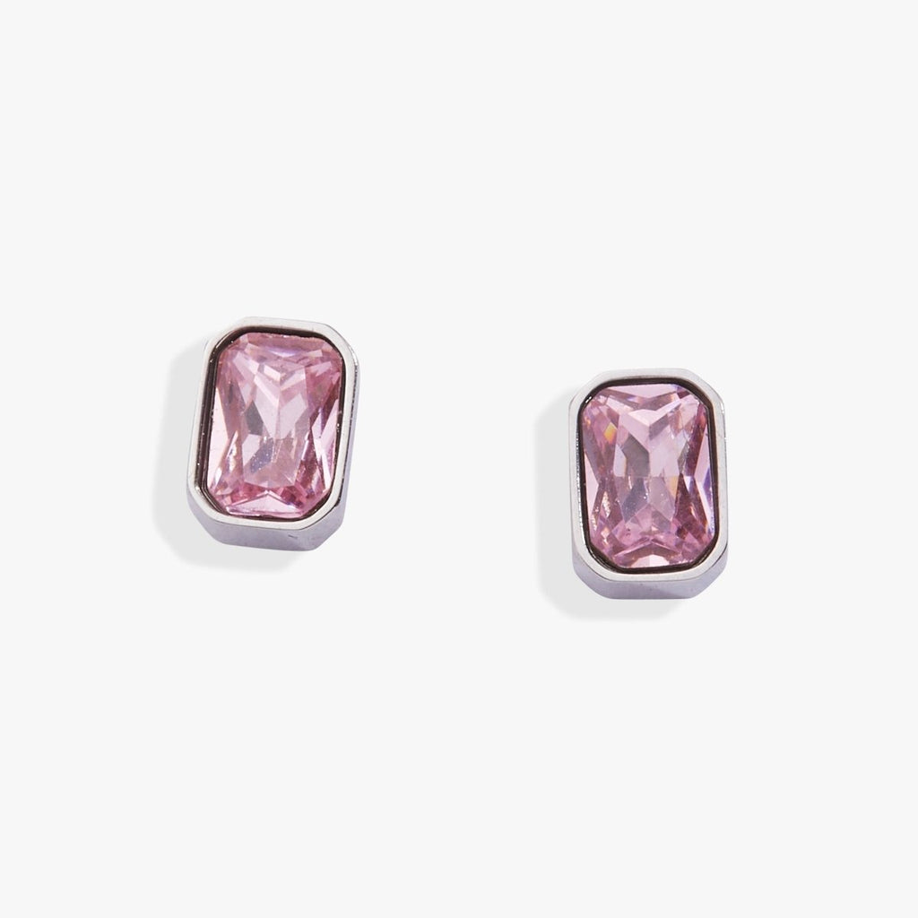October Emerald - Cut Birthstone Stud Earrings - Willow & Luna