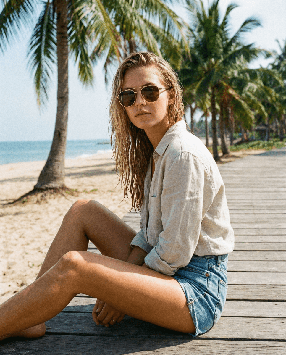 OHO's 2141B Polarized Aviator Sunglasses - Willow & Luna