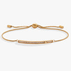 April Everyday Birthstone Pave Bolo Bracelet