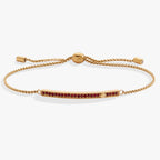 January Everyday Birthstone Pave Bolo Bracelet