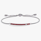 July Everyday Birthstone Pave Bolo Bracelet