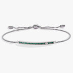 May Everyday Birthstone Pave Bolo Bracelet