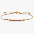 October Everyday Birthstone Pave Bolo Bracelet