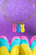 PEEPS® Bunny Multi - Charm Bangle - Willow & Luna