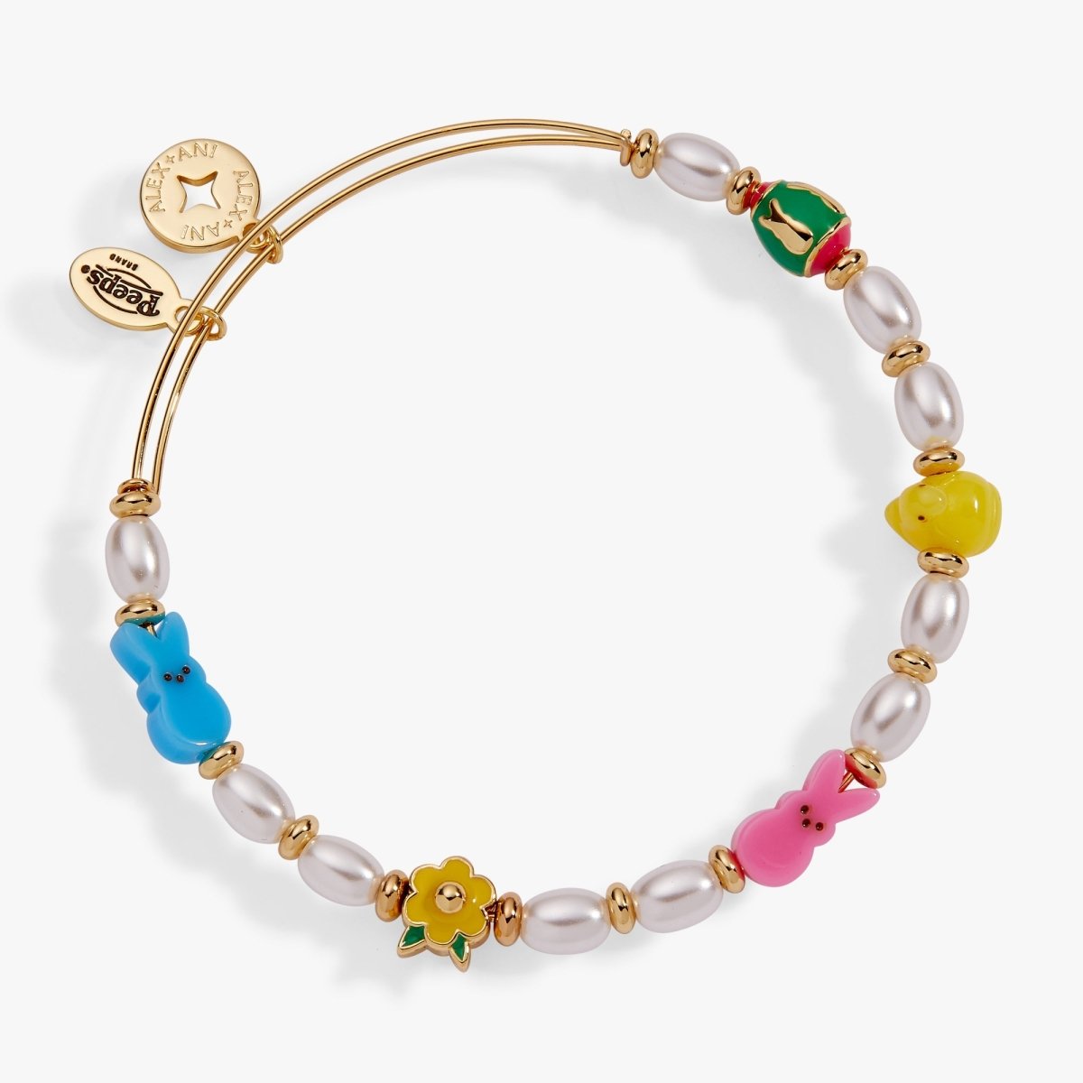 PEEPS® Chick and Bunny Beaded Bangle - Willow & Luna