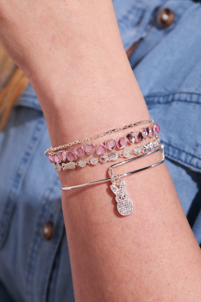 PEEPS® Crystal Bunny Bangle - Willow & Luna