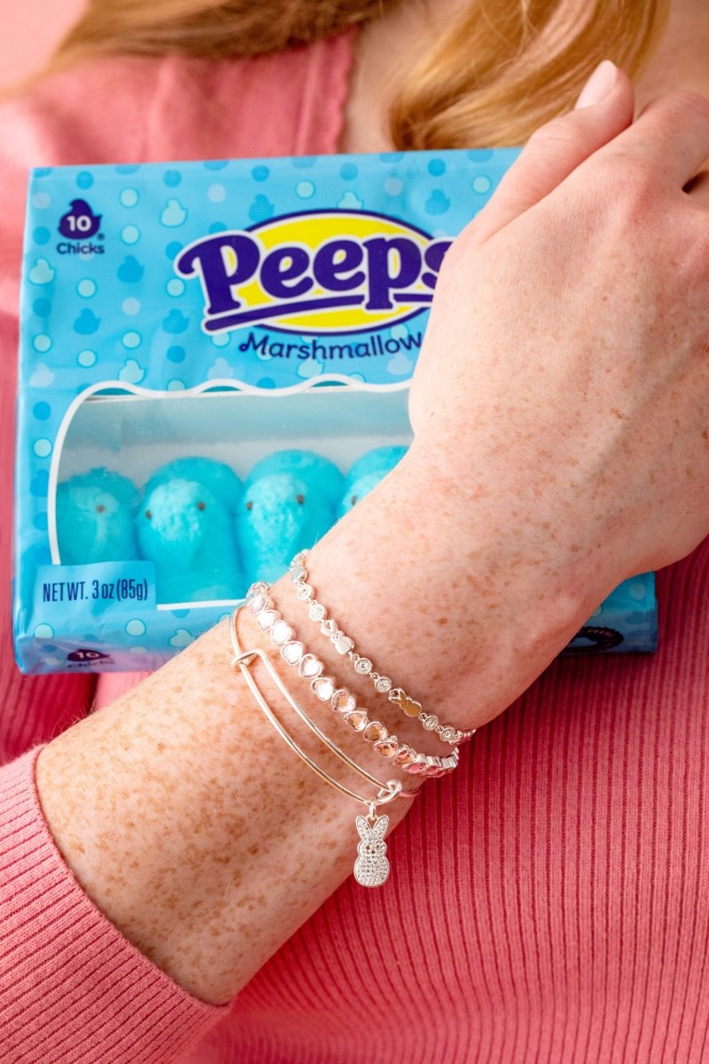 PEEPS® Crystal Bunny Bangle - Willow & Luna