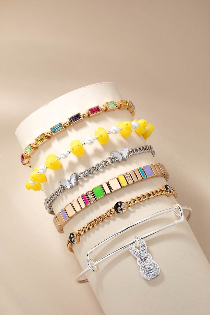 PEEPS® Crystal Bunny Bangle - Willow & Luna