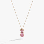 PEEPS® Pink Crystal Bunny Pendant Necklace - Willow & Luna