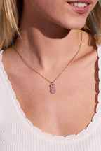 PEEPS® Pink Crystal Bunny Pendant Necklace - Willow & Luna