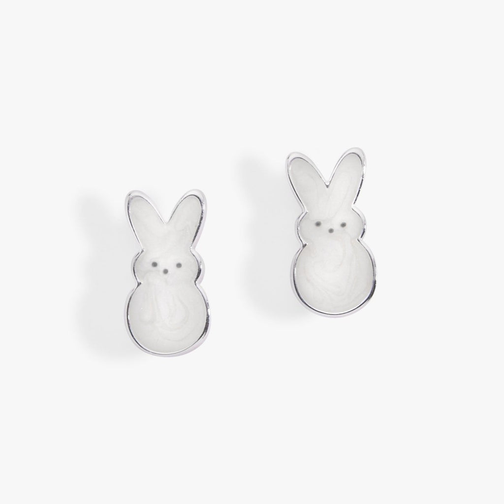 PEEPS® White Pearlized Bunny Studs - Willow & Luna