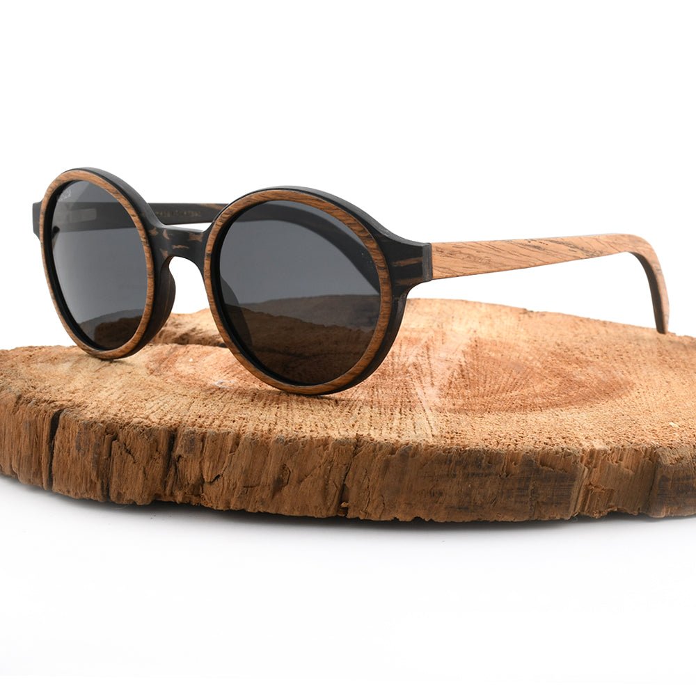 Pepe – Iconic Round Wood Sunglasses - Willow & Luna