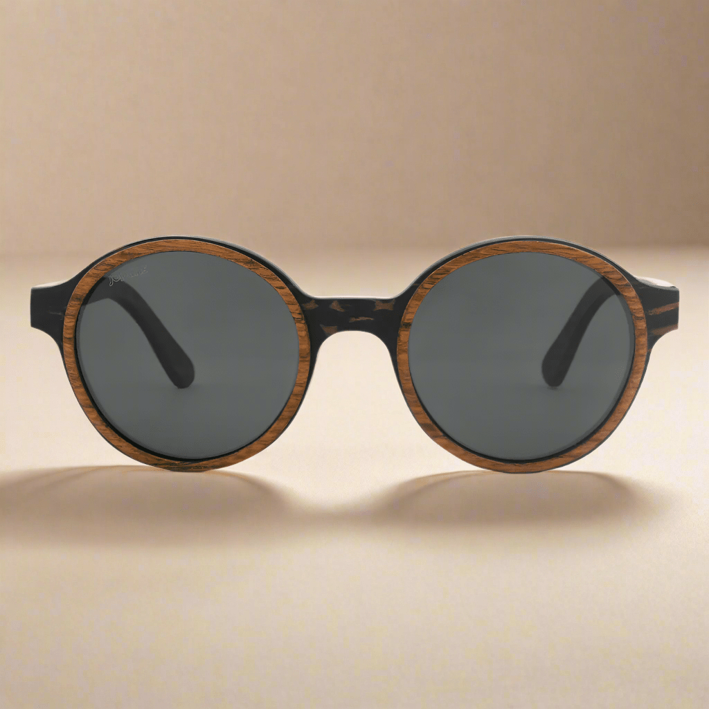 Pepe – Iconic Round Wood Sunglasses - Willow & Luna
