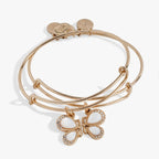 Perfect Pairs - Butterfly Wings Bangle Set of 2 - Willow & Luna