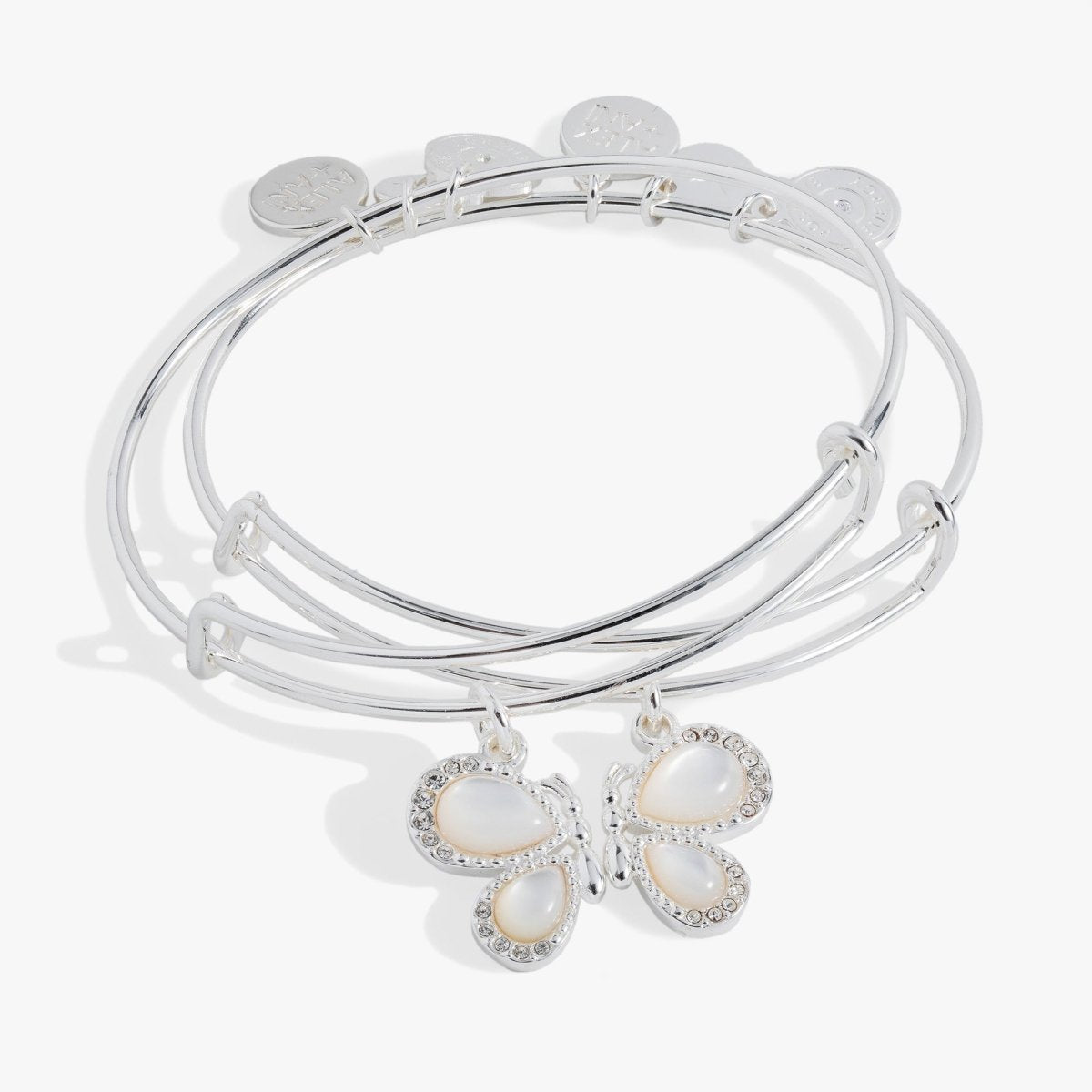 Perfect Pairs - Butterfly Wings Bangle Set of 2 - Willow & Luna