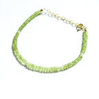 Peridot and Pearl Beaded Bracelet - Willow & Luna