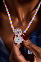 Polly Pocket™ Limited Edition Pool Party Beaded Locket Necklace - Willow & Luna