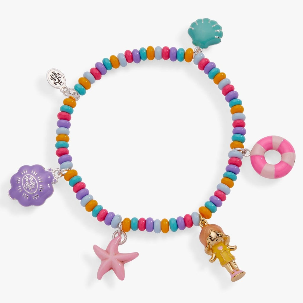 Polly Pocket™ Limited Edition Pool Party Stretch Charm Bracelet - Willow & Luna