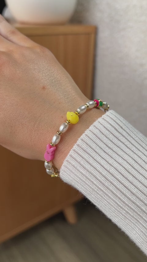 PEEPS® Chick and Bunny Beaded Bangle