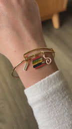 Book Club Multicharm Bangle