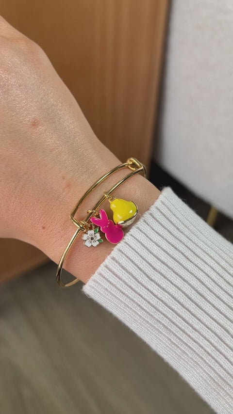 PEEPS® Chick and Bunny Multi Charm Bangle