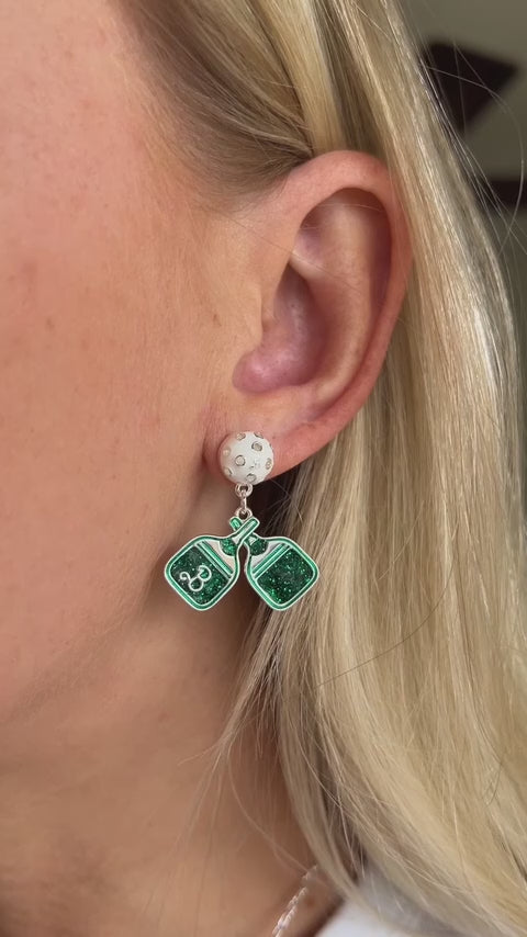 Barbie™ Pickleball Drop Earrings