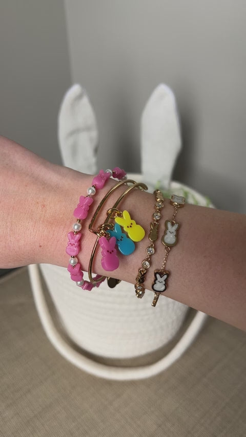 PEEPS® Bunny Multi-Charm Bangle