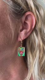 Crayola 'To Teach Is To Color A Life Forever' Crayon Box Earrings