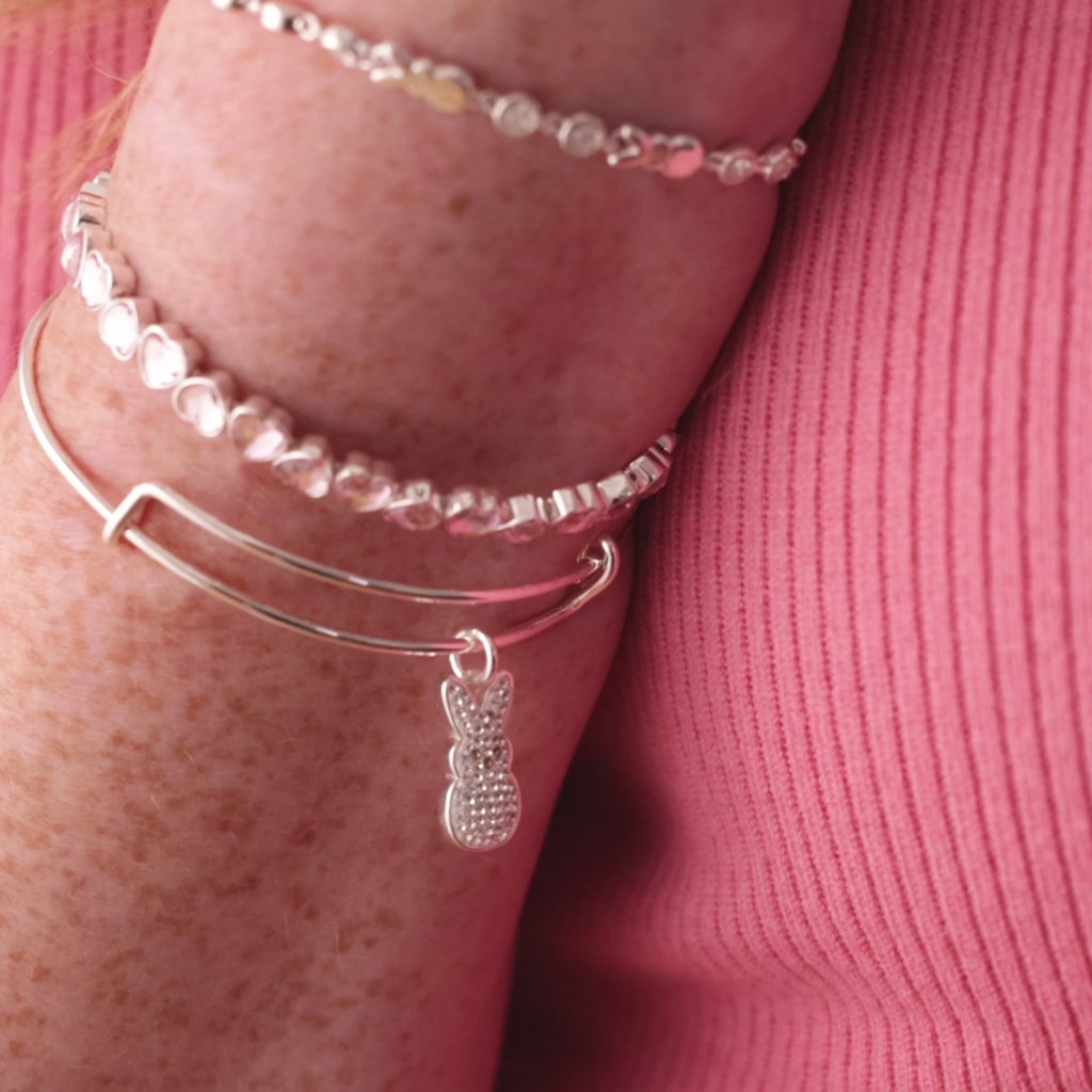 PEEPS® Crystal Bunny Bangle