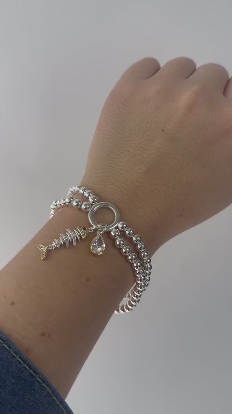 Fishbone Double Stretch Bracelet