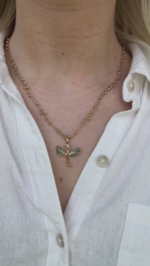 Harry Potter™ Flying Keys Necklace