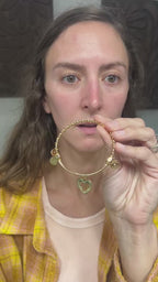 'In My Sports Mom Era' Heart' Charm Bangle