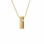 PT099G B.Tiff Gold 3D Small Cross Croixlumière Pendant Necklace - Willow & Luna