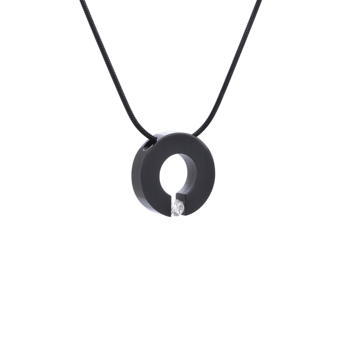 PT100B B.Tiff Black Malfinia Pendant Necklace - Willow & Luna