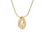 PT106G B.Tiff Gold Drop Pendant Necklace - Willow & Luna