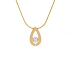 PT106G B.Tiff Gold Drop Pendant Necklace - Willow & Luna
