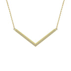 PT208G B.Tiff Gold Pavé Viva Pendant Necklace - Willow & Luna