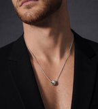 PT220W B.Tiff Pavé Hollow Globe Pendant Necklace - Willow & Luna