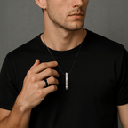 PT223W B.Tiff Supera Bar Stainless Steel Pendant Necklace - Willow & Luna