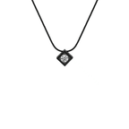 PT301B B.Tiff Black Cubi Pendant Necklace - Willow & Luna