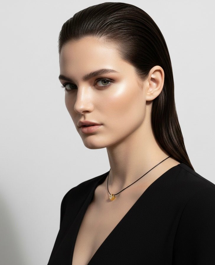 PT301G B.Tiff Gold Cubi Pendant Necklace - Willow & Luna