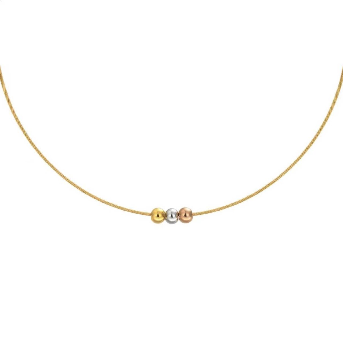 PT302G B.Tiff Triolette Pendant Necklace [Gold Chain] - Willow & Luna