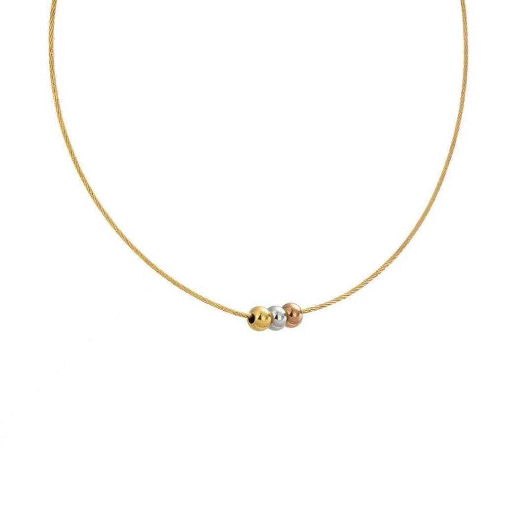 PT302G B.Tiff Triolette Pendant Necklace [Gold Chain] - Willow & Luna