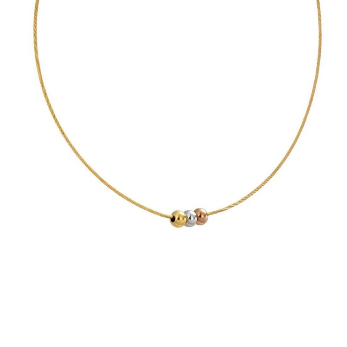 PT302G B.Tiff Triolette Pendant Necklace [Gold Chain] - Willow & Luna