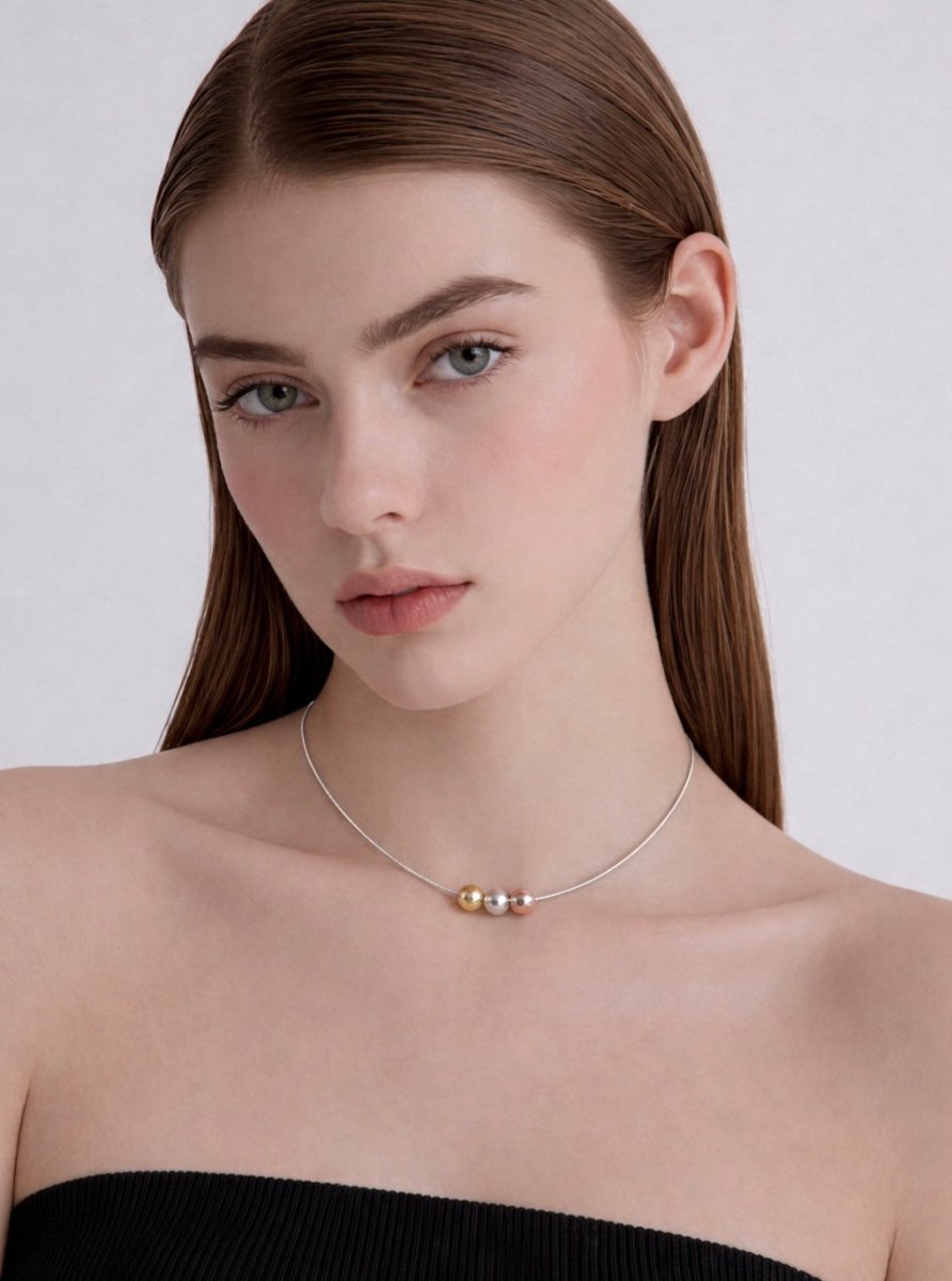 PT302W B.Tiff Triolette Pendant Necklace - Willow & Luna