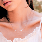 PT324RG B.Tiff Rose Gold Mini "Smile" Adjustable Pendant Necklace - Willow & Luna