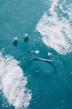 Puffy Butterfly Crystal Flex Cuff Bracelet - Willow & Luna