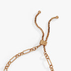 Puffy Heart Gemstone And Pearl Chain Bolo Bracelet - Willow & Luna